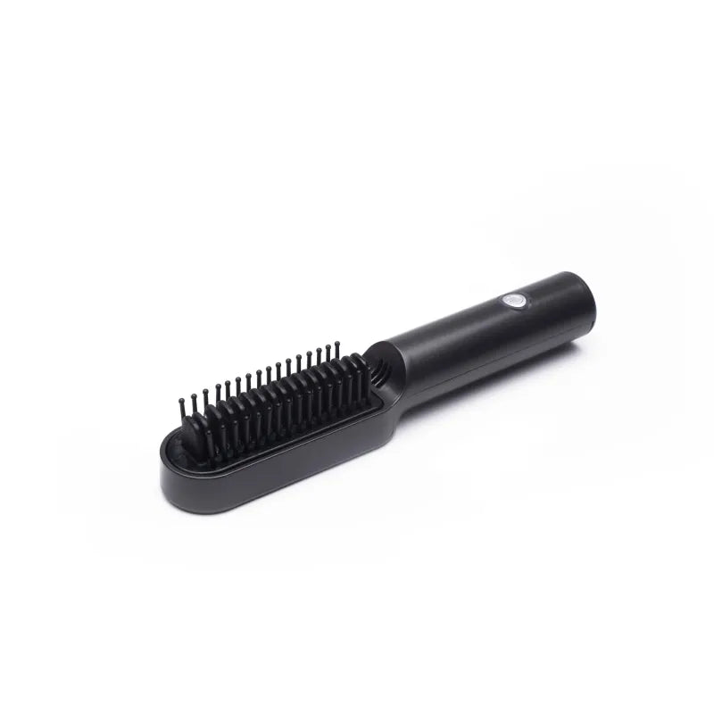 Cordless Hot Air Styling Brush — 2-in-1 Straightener & Curler