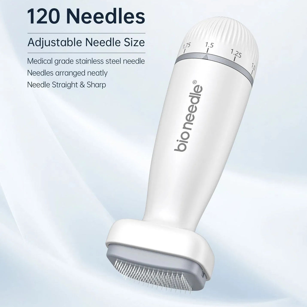 Adjustable Microneedle Stamp — 120 Pin Derma Stamp