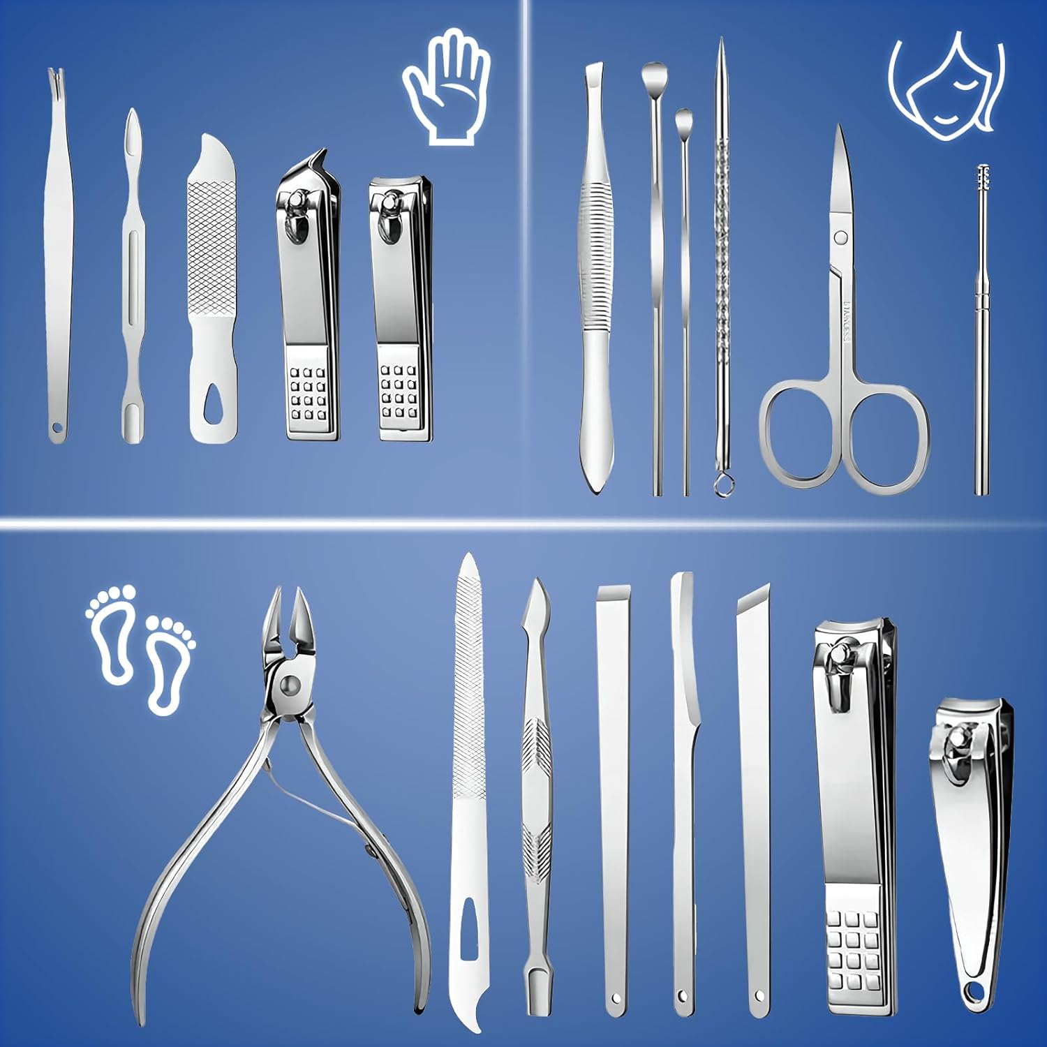 Professional 19-in-1 Manicure & Pedicure Kit