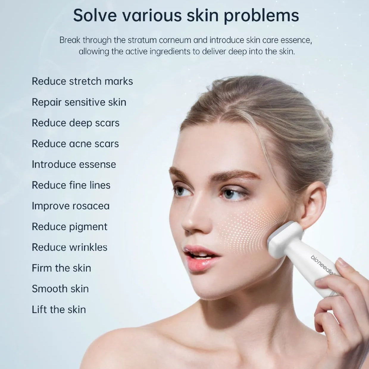Adjustable Microneedle Stamp — 120 Pin Derma Stamp