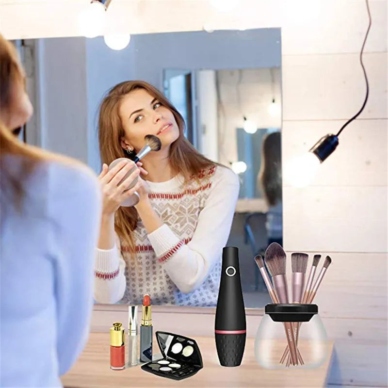 Electric Makeup Brush Cleaner & Dryer Spinner