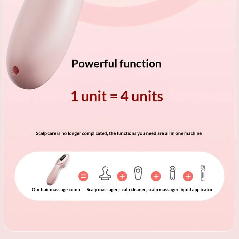 Silicone Scalp Serum Applicator & Massager Comb